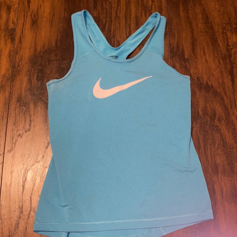 Blue Nike tank top. Youth medium. Dri-fit